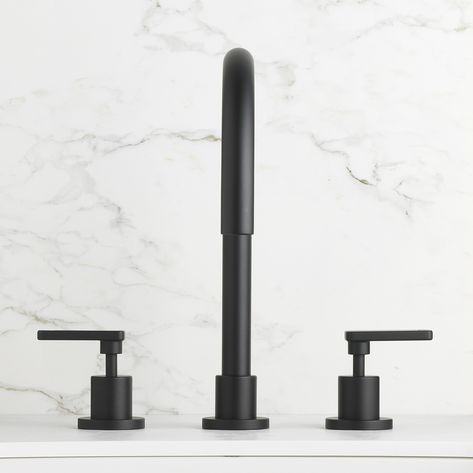 Perfect symmetry and powerful design make Chisel D a popular choice with designers and homeowners alike. Browse the iconic collection online or contact us for your nearest showroom. #faucetstrommen #faucet #tapware #taps #bathroom #interiordesign #contemporarydesign #architecture #styling #design #basin #bathroomsink #switzrok #matteblack #chisel #chiseld #bespoke #customtapware Marble Splashback, Tapware Bathroom, Black Tapware, Franke Sink, Semi Recessed Basin, White Bathroom Accessories, Bathroom Tapware, Dish Soap Dispenser, Inset Basin