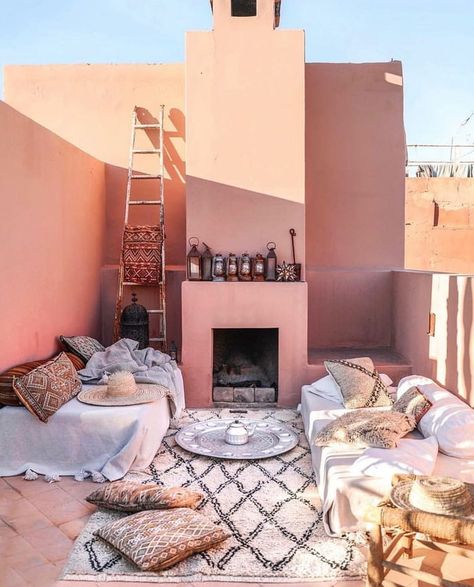 Riad Marrakech, Moroccan Homes, Moroccan Interiors, Rooftop Lounge, Marrakech Morocco, Moroccan Design, Moroccan Decor, Arabian Nights, Boho Home