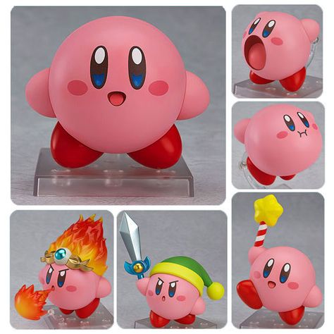 Kirbys Dream Land Nendoroid Action Figure Kirby Clay Figures, Kirby Nendoroid, Kirby Toys, Clay Kirby, Kirby Party, Kirby Games, Dream Land, Anime Figurines, Diy Clay Crafts