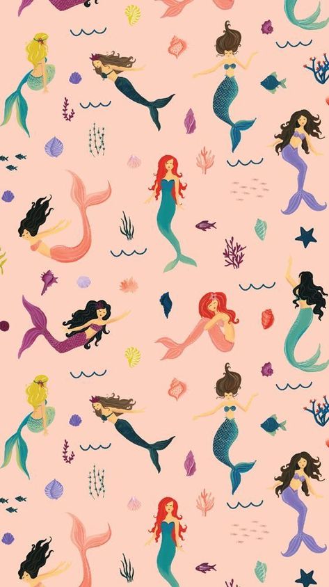 colorful wallpaper for kids room Mermaid Background Wallpapers, Mermaids Wallpaper, Mermaid Wallpaper Iphone, Little Mermaid Wallpaper, Mermaid Wallpaper, Mermaid Background, Mermaid Wallpapers, Wallpaper Iphone Summer, Pop Art Wallpaper