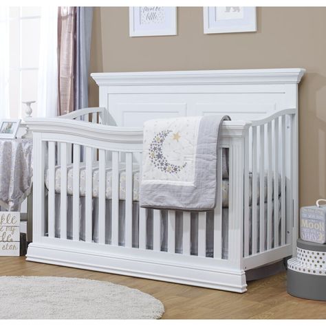 Sorelle Paxton 4-in-1 Convertible Crib & Reviews | Wayfair.ca 4 In 1 Crib, Changing Table Topper, Best Crib, Adjustable Mattress, Nursery Crib, Crib Sets, Baby Nursery Furniture, Nursery Furniture Sets, Toddler Furniture