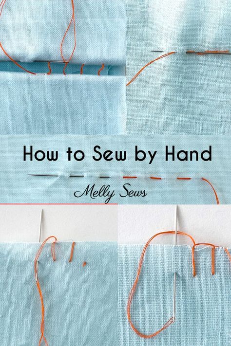 Hand Sewing Stitches for Sewing Clothes - Melly Sews Hand Sewing Stitches, Sewing Stitches By Hand, Hand Stiching, Sew By Hand, Hand Stitching Techniques, Melly Sews, Garment Sewing, Frugal Family, Top Straps