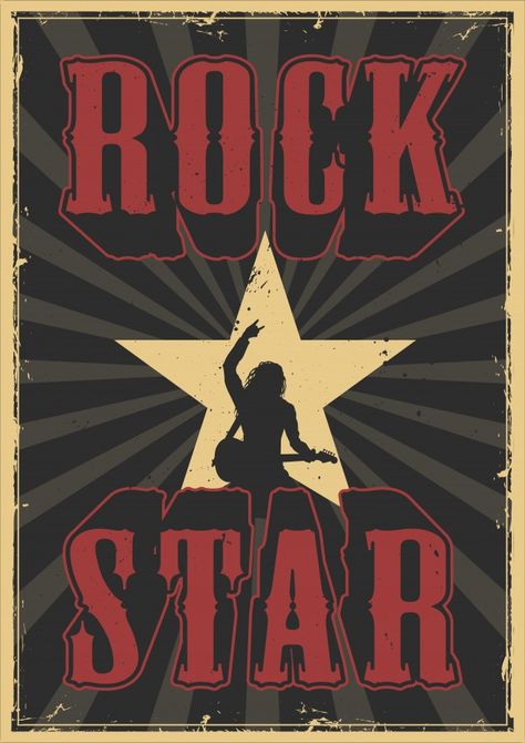 Star Grunge, Poster Grafico, Poster Rock, Grunge Posters, Rock Vintage, Grunge Room, Poster Room, Picture Collage Wall, Rock Posters