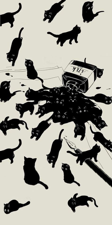 Dark Print Wallpaper, Cool Backgrounds Wallpapers Dark, Black Cat Aesthetic Wallpaper Iphone, Vintage Anime Aesthetic Wallpaper, Funny Backgrounds Wallpapers, Graphic Poster Black And White, Random Wallpaper Iphone, Dark Iphone Aesthetic, Wallper Dark