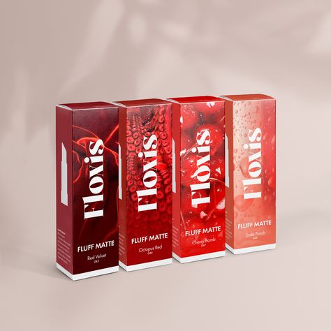 Floxis - Lipstick Packaging Design :: Behance Lipstick Packaging Design, Lipstick Packaging, Cherry Bomb, Cosmetic Packaging, Packaging Design, Branding, Packaging, Illustrations, Quick Saves