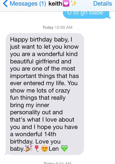 Text from bae on Text Messages Boyfriend Birthday, Birthday Texts Girlfriend, Caption Birthday Girlfriend, Girlfriend Birthday Wishes Messages, Happy Birthday Text For Girlfriend, Birthday Text To Girlfriend, Happy Birthday Wishes For Girlfriend Text Message, Birthday Wish Girlfriend, Happy Birthday Text To Girlfriend