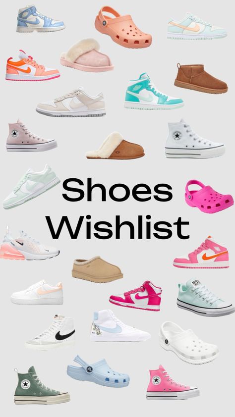 Some shoes to add to your Christmas list! 👟#christmas #wishlist #fyp #preppy #nike #croc #ugg #converse #shoes #perfectlypreppy Shoes Wishlist, Hope Christmas, Preppy Shoes, Preppy Stuff, Shoe Wishlist, Birthday List, Birthday Wishlist, Christmas Wishlist, God Is Good