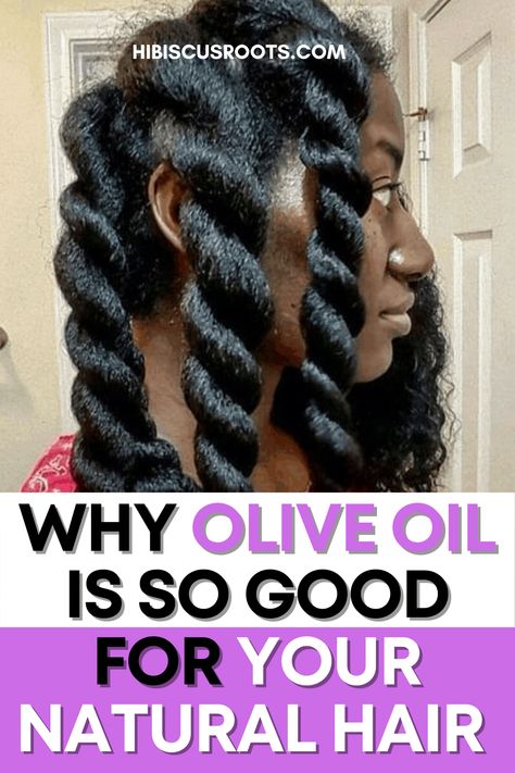 All the reasons why olive oil is so good for natural hair. Why you should use olive oil, the benefits of olive oil in hair, and different ways you can use olive oil in your hair! via @hibiscusroots Organic Hair Growth Recipes, Olive Oil In Hair, Olive Oil For Hair Benefits, Olive Oil Hair Benefits, Benefits Of Olive Oil For Hair, Grow Afro Hair Fast, Olive Oil Hair Growth, Fast Natural Hair Growth, Benefits Of Olive Oil