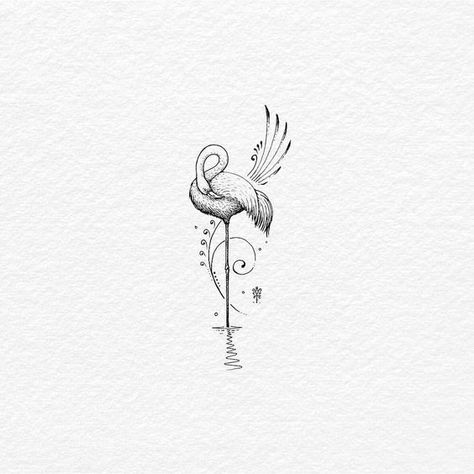 Sleeping Beauty. Ink on paper... . . . . . . #flamingo #sleepingflamingo #tatts #tattoo #tattoos #simpletattoo #minimalisttattoo #tattooforgirls #tattooflash #flamingotattoo #tattoolife #tattooart #bachtz Paper Flamingo, Tattoo Ideas Inspiration, Bali Tattoo, Flamingo Tattoo, Fineline Tattoo, Time Tattoos, Elegant Tattoos, Birds Tattoo, Ink On Paper