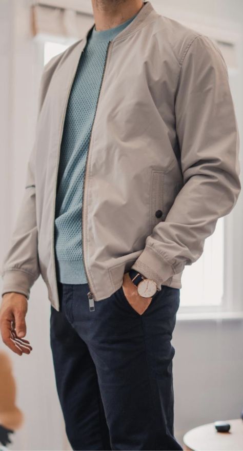 Mens Casual Jackets Spring, Light Grey Jacket Outfit Men, Men’s Light Jacket, Smart Casual Jacket Men, Men’s Spring Jacket, Men Spring Jacket, Mens Summer Jacket, Men Summer Jacket, Light Spring Men