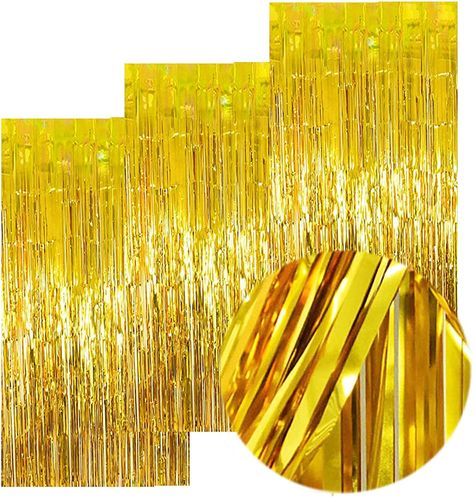 Streamers Backdrop, Gold Streamers, Tinsel Backdrop, Streamers Party, Foil Fringe Curtain, Streamer Party Decorations, Party Decoration Items, Disco Party Decorations, Streamer Backdrop