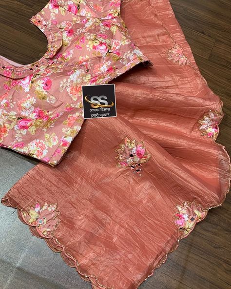 🎊 *New Arrivals*🎊 Beautiful Designer Saree with rich Handwork and fancy Stitched work blouse Fabric : Paper silk Crush premium quality fabric Blouse : Fancy Stitched work blouse size 40 WhatsApp 6377811829 Blouse Designs For Fancy Sarees, For Crush, Fancy Sarees, Designer Saree, Fabric Paper, Blouse Fabric, Work Blouse, Blouse Design, Saree Designs