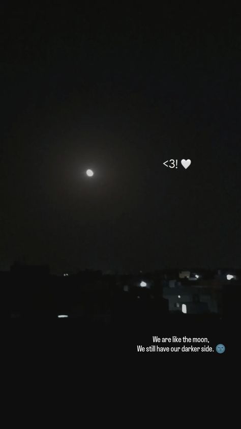 Moon love. We are like the moon we have darker side. One Side Love, Love Captions, Aesthetic Captions, One Sided Love, Dark Side, The Moon, Projects To Try, Siding, Moon