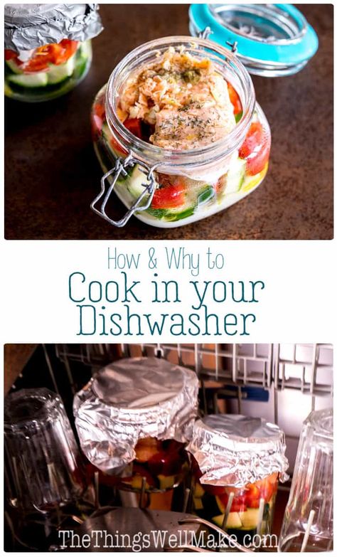 A sustainable way to cook fish to flaky perfection, cooking in your dishwasher makes double use of the heat of the washing process, allowing you to conserve energy. Learn how and why to cook in the dishwasher and what foods work best. A simple salmon recipe for the dishwasher is also included. #sustainableliving #sustainable #nowaste #thethingswellmake #MIY Simple Salmon Recipe, Cauliflower Sauce, Cook Salmon, Cook Fish, Conserve Energy, Fresh Salmon, Easy Salmon Recipes, Kinds Of Vegetables, The Dishwasher