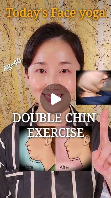 Face Lift Exercises, Double Chin Removal, Double Chin Exercises, Face Yoga Method, Chin Exercises, Double Menton, Face Yoga Exercises, Neck Exercises, Face Exercises