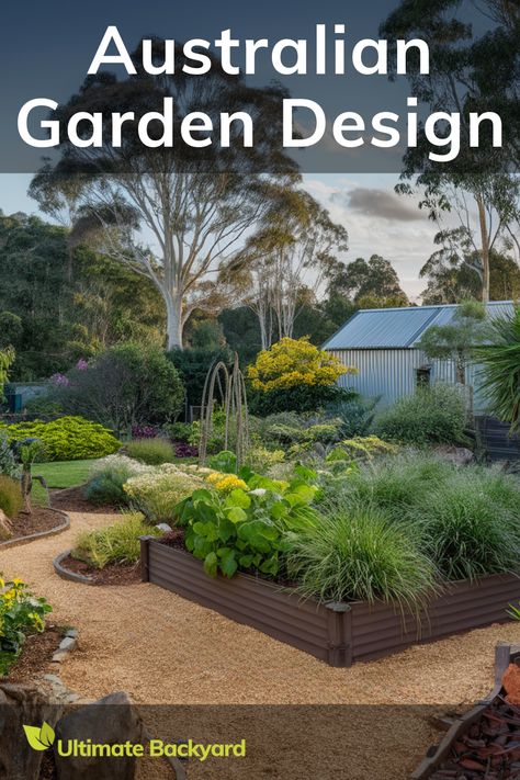 Discover the principles of Australian garden design with this insightful article. Learn how to choose native plants that thrive in your region and implement water-saving strategies to maintain a lush garden year-round. This guide covers sustainable landscaping techniques and the integration of natural materials to create a harmonious outdoor space. Perfect for anyone seeking to design a garden that is both beautiful and eco-friendly. Landscaping Techniques, Garden Ideas Australia, Design A Garden, Native Plant Landscape, Australian Garden Design, Ultimate Backyard, Australian Native Garden, Sustainable Landscaping, Garden Inspo