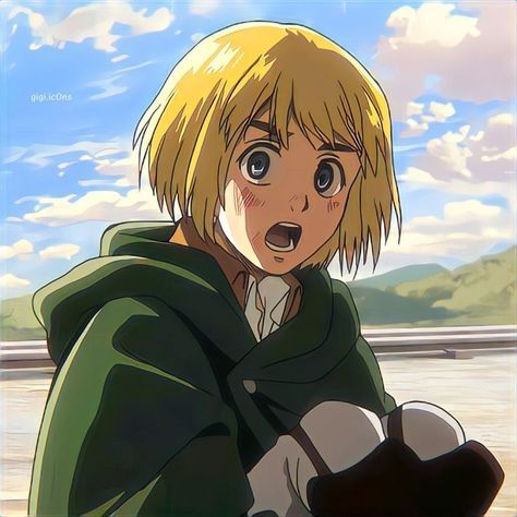 Armin Snk, Aot Armin, Blonde Hair And Blue Eyes, Personajes Studio Ghibli, Anime Hands, Wallpaper Computer, Aot Characters, Anime Head, Attack On Titan Art