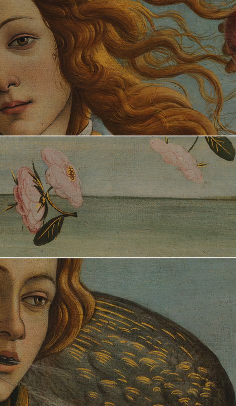 Details from Botticelli’s Birth of Venus Venus Art, Istoria Artei, Birth Of Venus, Rennaissance Art, Arte Van Gogh, Wallpaper Pastel, Mythology Art, Classical Art, Art Plastique