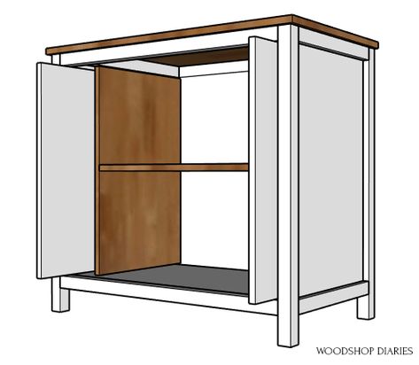 DIY Pocket Door Cabinet Cabinet Door That Slides In, Flipper Doors Cabinets Diy, Cabinet Pocket Doors Diy, Slide In Cabinet Doors, Pocket Door Slide Cabinet, Diy Pocket Cabinet Doors, Diy Sliding Cupboard Doors, Diy Pocket Door Cabinet, Pocket Door Appliance Cabinet