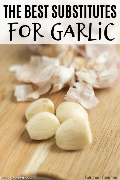 Garlic Free Recipes, Garlic Substitute, Recipes Without Garlic, No Garlic Recipes, Substitute For Garlic, Food Without Onion And Garlic, How To Make Garlic Powder At Home, How To Make Your Own Minced Garlic, Homemade Garlic Powder In Oven