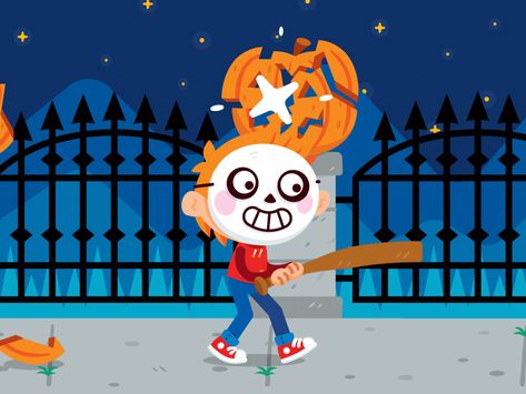 Halloween Motion Graphics, Animation Doodle, Kawaii Animation, Halloween Animation, Nice Gif, 2d Character Animation, Spooky Games, Free Handwritten Fonts, Joker Artwork