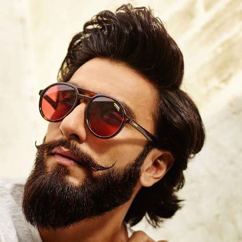 Ranveer Singh signs up with Italian eyewear brand Carrera | GQ India Ranveer Singh Beard, Ranveer Singh Hairstyle, Beard Wallpaper, Well Groomed Beard, Long Beard, Eyewear Trends, Beard Look, Awesome Beards, Grow Beard