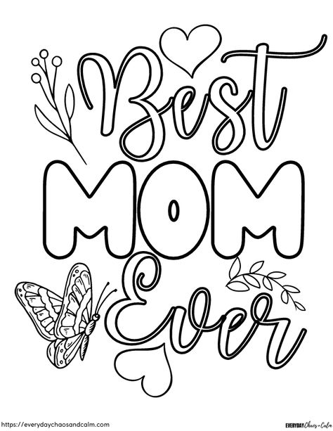 Surprise your mom (or grandma!) this year with these adorable Mother’s Day coloring pages! Perfect for the kids to give for a Mother’s Day gift or card! These free Mother’s Day coloring sheets are a great way to easily make a beautiful gift any mom would love. Best Mom Coloring Page, I Love You Mom Coloring Pages, Mothers Day Printable Card, Mother’s Day Coloring Pages, Mother’s Day Printable, Happy Mothers Day Drawings, Mother’s Day Drawing, Mother Day Drawing, Drawing For Mom