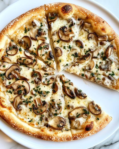 Vegan Mushroom Pizza 🍕🌱 You will definitely want a piz–za this!🤤 Follow @plantiful.palate for more recipes🗒️ Recipe: Ingredients: For the Dough: - 250g plain flour - 150ml warm water - 1 tbsp olive oil - 1 tsp instant yeast - 1/2 tsp salt - 1/2 tsp sugar For the Topping: - 200g mushrooms, thinly sliced - 150g vegan Applewood cheese, sliced - 50g Follow Your Heart vegan Gouda cheese, sliced - 3 tbsp vegan butter - 2 cloves garlic, minced - 1 tbsp fresh parsley, chopped - Salt and pepper, ... Vegetarian Pizzas, Pizza Mushrooms, Pizza With Mushrooms, Mushroom Pizza Recipes, Recipe For Pizza, Pasta Aglio E Olio, Vegetarian Pizza Recipe, Veggie Pizza Recipe, Food Vibes