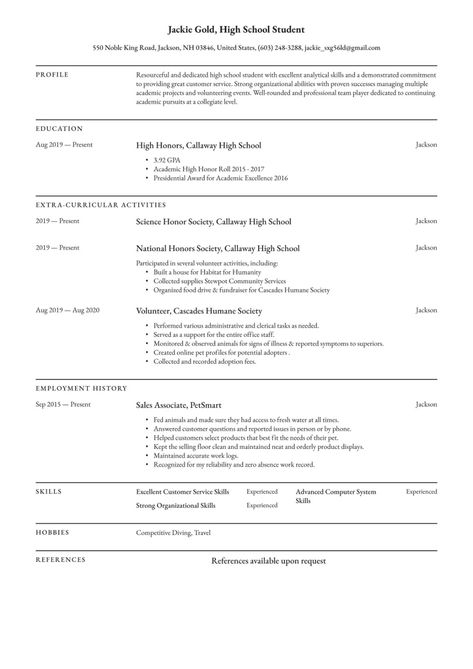 High School Student Resume Examples & Writing tips 2022 (Free Guide) Student Resume Examples, High School Student Resume, High School Resume Template, School Resume, High School Resume, College Resume Template, Resume Summary Examples, Professional Resume Examples, College Resume