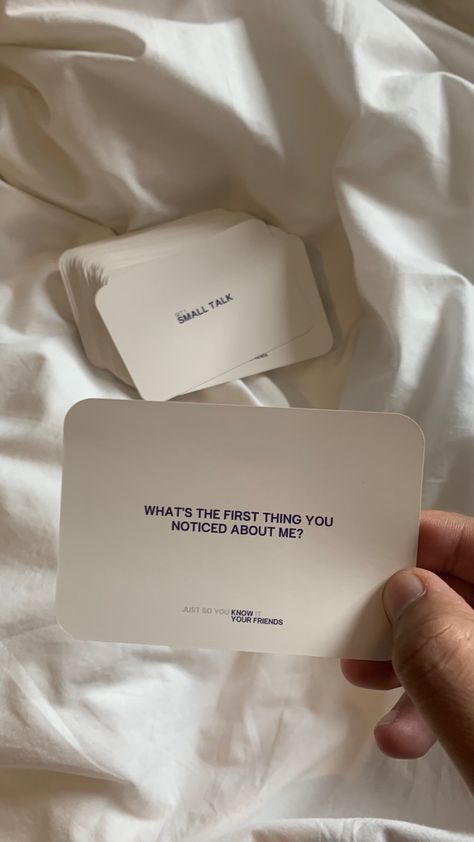 Conversation card game for friends How Deep Will You Go Card Game, Question Card Game, Conversation Card Game, Friends Questions Games, Card Game Aesthetic, We're Not Really Strangers Cards, Game For Friends, Deep Conversation Topics, Conversations With Friends