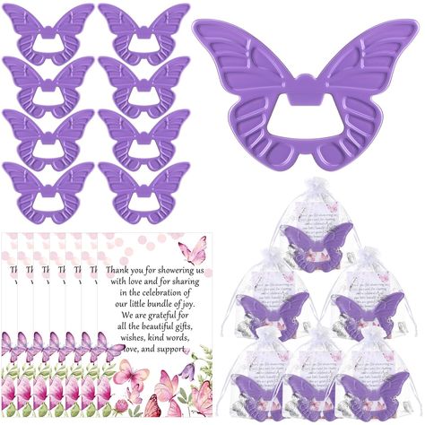 PRICES MAY VARY. Butterfly Shower Favors Giant in Quantities: our package includes abundant contents, 25 butterfly bottle openers, 25 thank you cards, and 25 butterfly organza bags; Show your gratitude to your guests in an abundant fashion; This variety and volume compliment events of most sizes and shapes Quality Material Construction: featuring a distinctive blend of quality materials, our butterfly shower favors will impress your guests with their durability and style; The butterfly bottle op Party Souvenirs, Open Showers, Wedding Festivities, Butterfly Wedding, Return Gift, Butterfly Theme, Bridal Shower Party, Bottle Openers, Wedding Party Favors