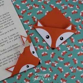 Histoire de...: Marque-page de coin renard Marque Page Diy, Craft Work For Kids, Dog Birthday Card, Wreath Drawing, Noel Diy, Bookmarks Kids, Diy Watercolor Painting, Petite Section, Diy Origami