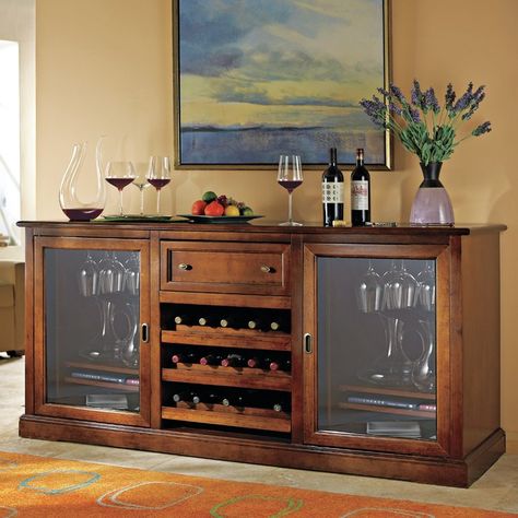 Wine Enthusiast Companies Siena Wine Credenza & Reviews | Wayfair Wine Credenza, Wine Fridges, Wine Bottle Storage, Wine Dispenser, Wood Credenza, Beverage Center, Wine Refrigerator, Bottle Storage, Wood Sideboard