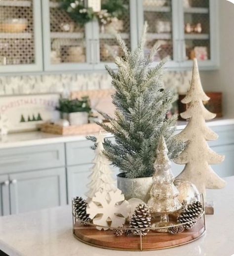 Round Tray Decor, Ideas Decoracion Navidad, 2023 Ideas, Tray Decor Christmas, Christmas Tray, A White Christmas, Christmas Centerpieces Diy, Christmas Themes Decorations, Front Porch Christmas Decor