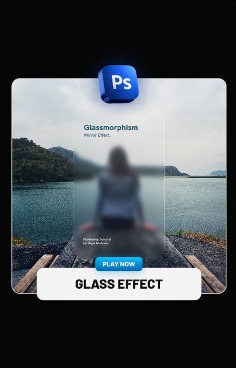 Mirror Effect Photoshop, Glass Effect Photoshop, Glass Photoshop, Photoshop Video Tutorials, Photoshop Fail, Photoshop Video, Photoshop Styles, Glass Effect, Photoshop Tips