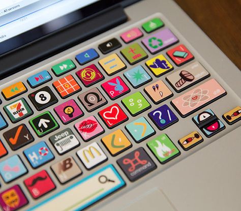 Macbook keyboard Decal stickers keyboard by yourcreativemydecal Painted Keyboard Ideas, Macbook Keyboard Stickers, Macbook Keyboard Decal, Mac Keyboard, Macbook Pro Keyboard, Painted Ukulele, Macbook Air Stickers, Skin Logo, Desktop Wallpaper Macbook