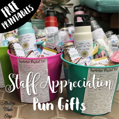 Whether it’s the end of the year, Thanksgiving, or paraprofessional appreciation day, you’ll want to show your paraprofessionals how much you appreciate them! A little gift can go a long way! If you have upwards of 10 or more aides in your classroom or staff members you want to give gifts to, it can easily become very costly to give… Paraprofessional Appreciation, Principal Appreciation, Volunteer Appreciation Gifts, Staff Appreciation Week, Appreciation Gifts Diy, Staff Appreciation Gifts, Teacher Appreciation Gifts Diy, Volunteer Appreciation, Staff Gifts