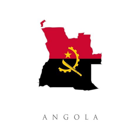 Angola country flag inside map contour design icon logo. Angolan Map Flag. Map of Angola with the national flag of Angola isolated on white background. Vector illustration. Angolan Flag, Angola Map, Angola Flag, Country Flags Icons, Contour Design, Afrique Art, Flag Icon, World Geography, Design Icon