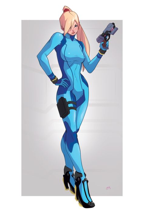 ArtStation - Zero Suit Samus Pin Up Commission Samus Zero Suit, Metroid Other M, Metroid Prime 2, Samus Aran Zero Suit, Samus Zero, Mystery Skulls Comic, Zero Suit, Metroid Samus, Zero Suit Samus