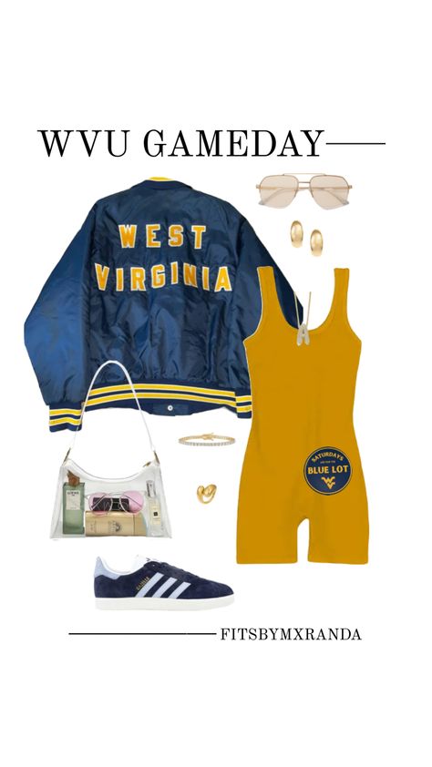 Tailgate Outfit, Game Day Outfit, Outfit Collage, Go Blue, Cute Fit, Gameday Outfit, Day Outfit, College Outfits, West Virginia