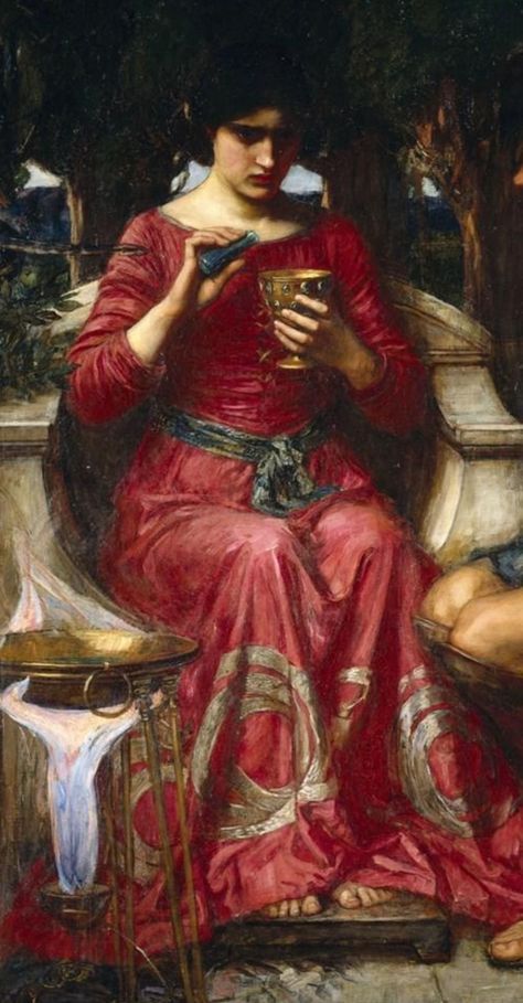 Women In Greek Mythology, Rage Art, Mythology Paintings, Pre Raphaelite Paintings, Greek Paintings, Pre Raphaelite Art, Greek Women, John William Waterhouse, Greek Mythology Art