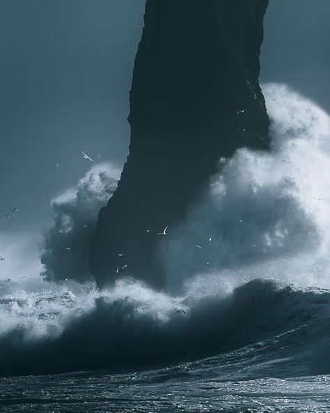 Frames from a turbulent afternoon on the coast of Iceland, the weather shifted from sunny skies to stormy seas in mere moments 🌊 #iceland … | Instagram Ocean Storm, Sea Storm, Ocean Rocks, Stormy Sea, North Sea, Iceland, The Ocean, Places To Travel, Beautiful Places