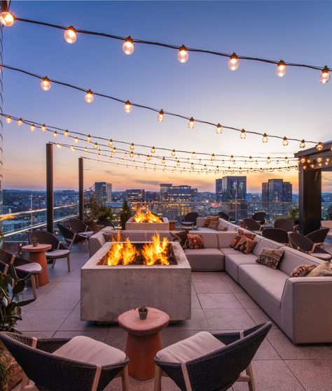 Harriet's Rooftop Restaurant & Bar - 1 Hotel Nashville Nashville Hotels, Dipping Pool, Nashville Restaurants, 1 Hotel, Rooftop Restaurant, Restaurant Week, Roof Top, Beautiful Backdrops, Rooftop Bar