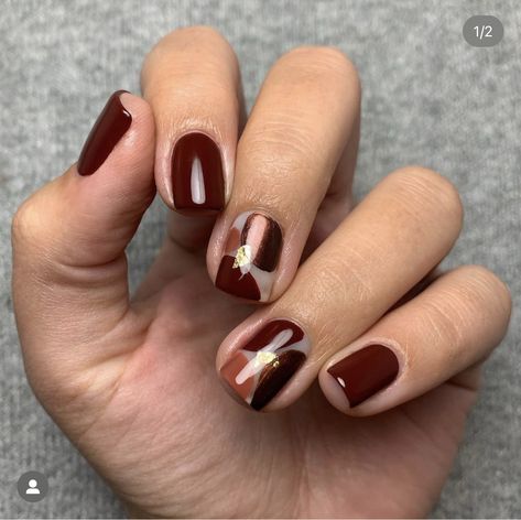 Essie Nails, Autumn Manicure, Fall Nail Ideas, Art Deco Nails, Fall Manicure, Abstract Nail Art, Latest Colour, Fall Nail Art, Autumn Nails