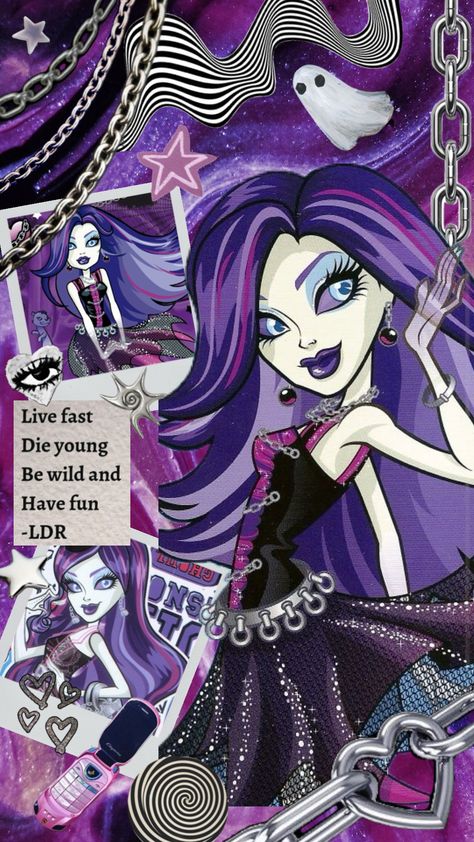 #spectravondergeist #spectra #monsterhigh #monsterhighaesthetic Cute Monster High Wallpapers, Monster High Spectra Aesthetic, Spectra Vondergeist Icon, Spectra Vondergeist Aesthetic, Spectra Monster High, V Lockscreen, Monster High Spectra Vondergeist, Monster High Wallpaper, Monster High Spectra