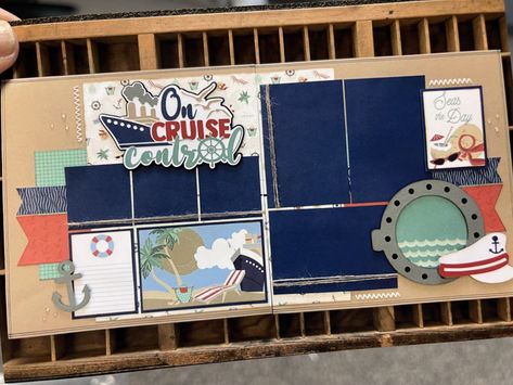 Scrapbooking Cruise Layouts, Thailand Cruise, Cruise Scrapbook Layouts, Disney Cruise Scrapbook, Alaska Scrapbook, Scrapbooking Vacation, 2023 Scrapbook, Cruise Scrapbook Pages, Cruise Formal Night