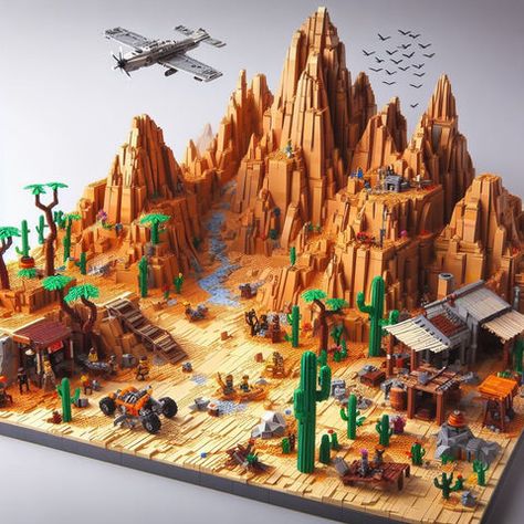 Quick 5 ideas for Lego Nature Environment MOCs – How to build it Lego Disneyland, Lego Jungle, Lego Western, Lego Diorama, Lego Accessories, Big Lego, Nature Environment, Construction Lego, Lego Sculptures