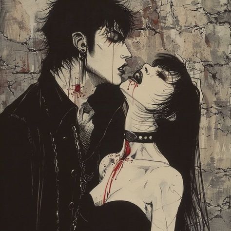 In Another Universe, Arte 8 Bits, Another Universe, Vampire Art, Goth Art, Me And Him, Me And Who, Romantic Art, Art Inspiration Drawing