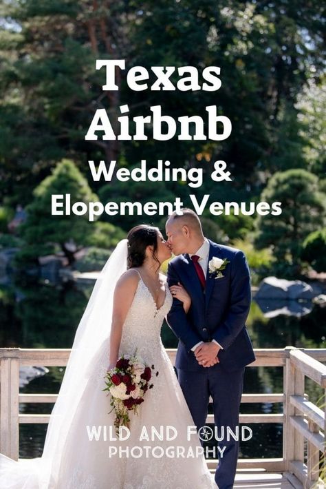 Looking for a Texas Airbnb wedding or elopement venue? Check out this list of stunning properties! Plus, learn more about what you need to know when planning a microwedding or elopement at an Airbnb in Texas. Texas Beach Wedding, Places To Elope In Texas, Texas Backyard Wedding, Texas Elopement Destinations, Elopement Ideas Texas, Airbnb Wedding Venues Texas, Micro Wedding Texas, Texas Micro Wedding, Small Texas Wedding Venues