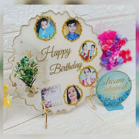 8 inch resin Birthday frame 💓 . . (Resin frame , photo frame, artist, birthday, gift , flowers, stones, home decor, bouquet, ) . #artist #birthday #birthdaycake Happy Birthday Resin Frame, Artist Birthday, Gift Flowers, Resin Frame, Birthday Frames, Frame Photo, Resin Art, Photo Frame, Birthday Gift